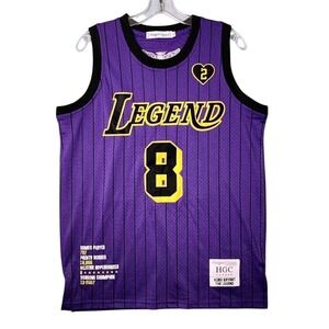 Headgear Classics Kobe Bryant Jersey Small Purple‎ Legend Mamba Pinstripe Mesh